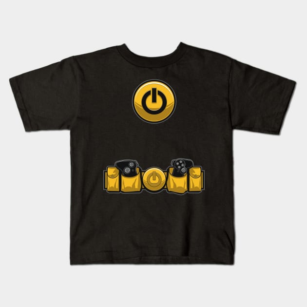 Geek Utility Belt Kids T-Shirt by PatrickScullin